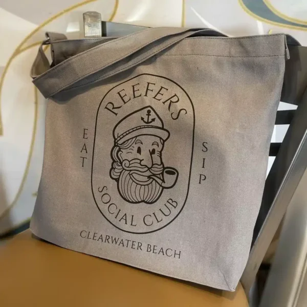 Reefers Social Club Tote Bag in gray
