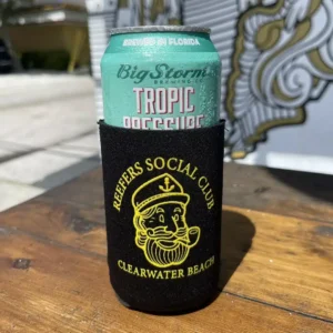 Reefers Social Club black koozie
